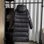 Długi, ocieplany płaszcz zimowy dla kobiet 2