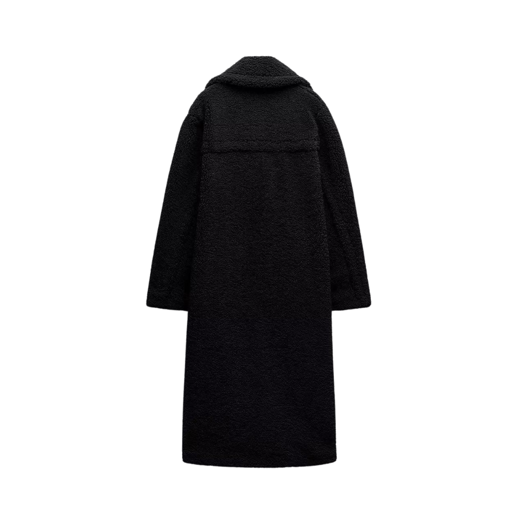 Długi płaszcz Teddy dla kobiet 1