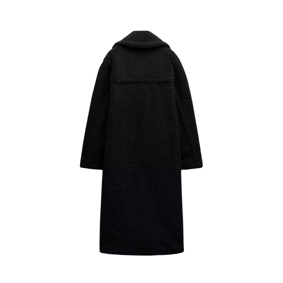 Długi płaszcz Teddy dla kobiet 1