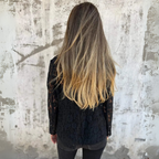 Długorękawa, przezroczysta marynarka damska 3