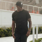 Dopasowana koszulka z krótkim rękawem męska – struktura panelowa, wyrafinowana powierzchnia 4