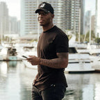 Dopasowana koszulka z krótkim rękawem męska – struktura panelowa, wyrafinowana powierzchnia 5