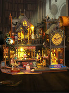 Duży domek dla lalek DIY w drewnianym pudełku – Miniaturowe meble i zabawki 6