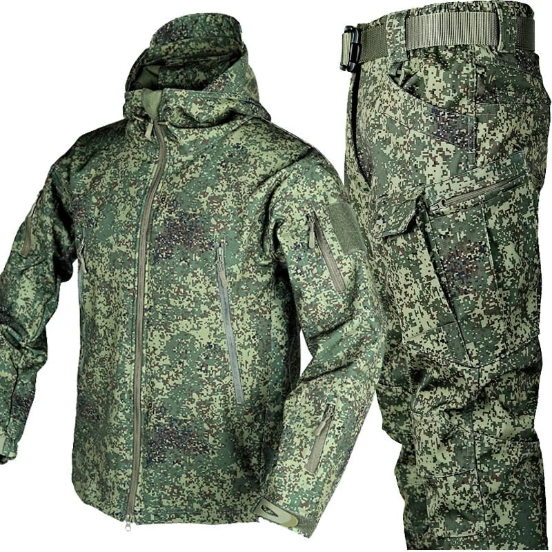 Dwuczęściowy zestaw: kurtka softshell + spodnie | Zimowy komplet dla mężczyzn 3