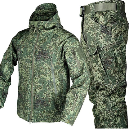 Dwuczęściowy zestaw: kurtka softshell + spodnie | Zimowy komplet dla mężczyzn 3