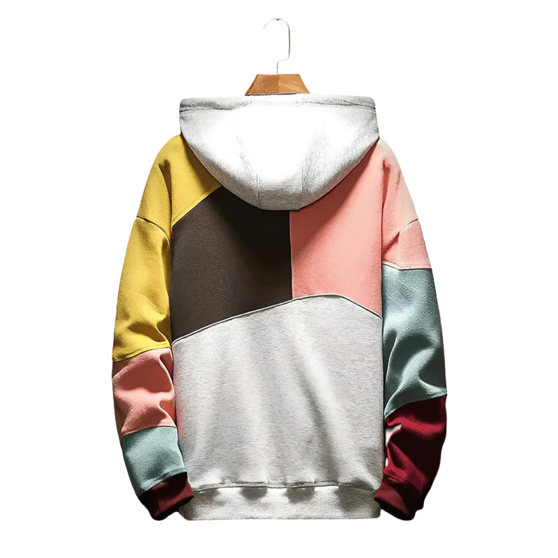 Dzianinowa bluza z kapturem z nadrukiem dla mężczyzn 3