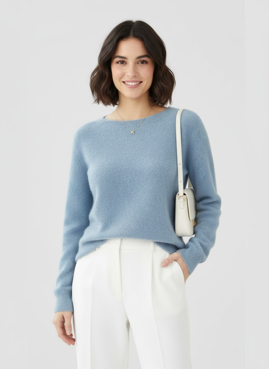 ELIANA | DAMSKI SWETER DZIANINOWY – KLASYCZNA MIĘKKOŚĆ I CODZIENNA WSZECHSTRONNOŚĆ 4