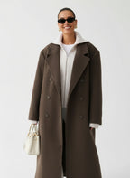 ÉLISÈNE | DŁUGI PŁASZCZ DAMSKI – CZYSTA ELEGANCJA I PONADCZASOWA SYLWETKA 0