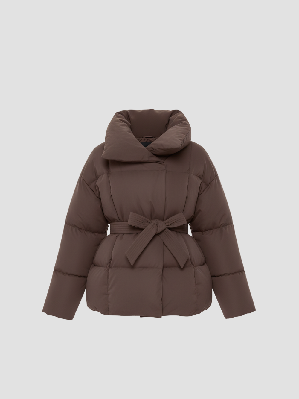 ELOWYNNE | Damski płaszcz zimowy z paskiem – przytulna elegancja i nowoczesny kołnierz 1