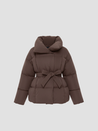 ELOWYNNE | Damski płaszcz zimowy z paskiem – przytulna elegancja i nowoczesny kołnierz 1