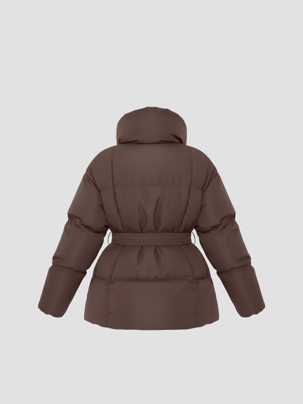 ELOWYNNE | Damski płaszcz zimowy z paskiem – przytulna elegancja i nowoczesny kołnierz 3