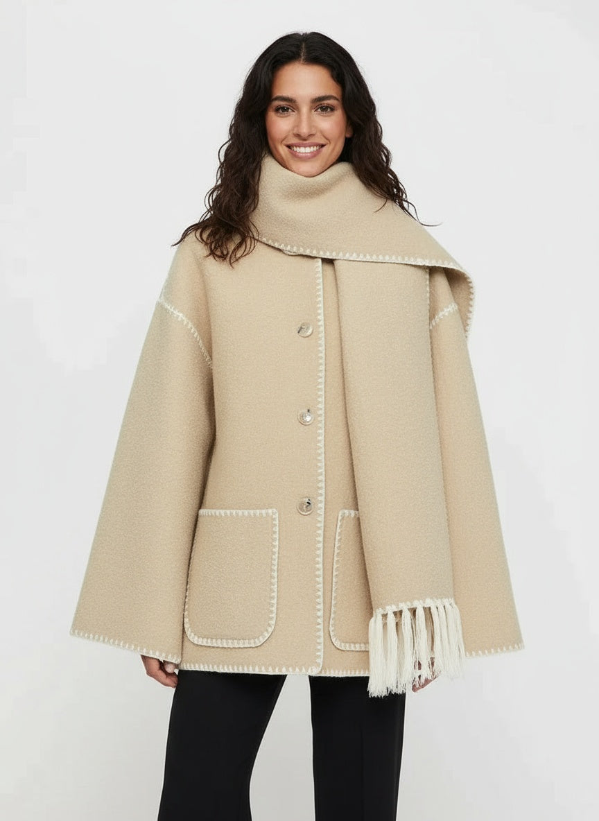 ÉMORINE | KURTKA PELERYNOWA – PONADCZASOWA WYRAFINOWANA I WSPÓŁCZESNE CIEPŁO 5