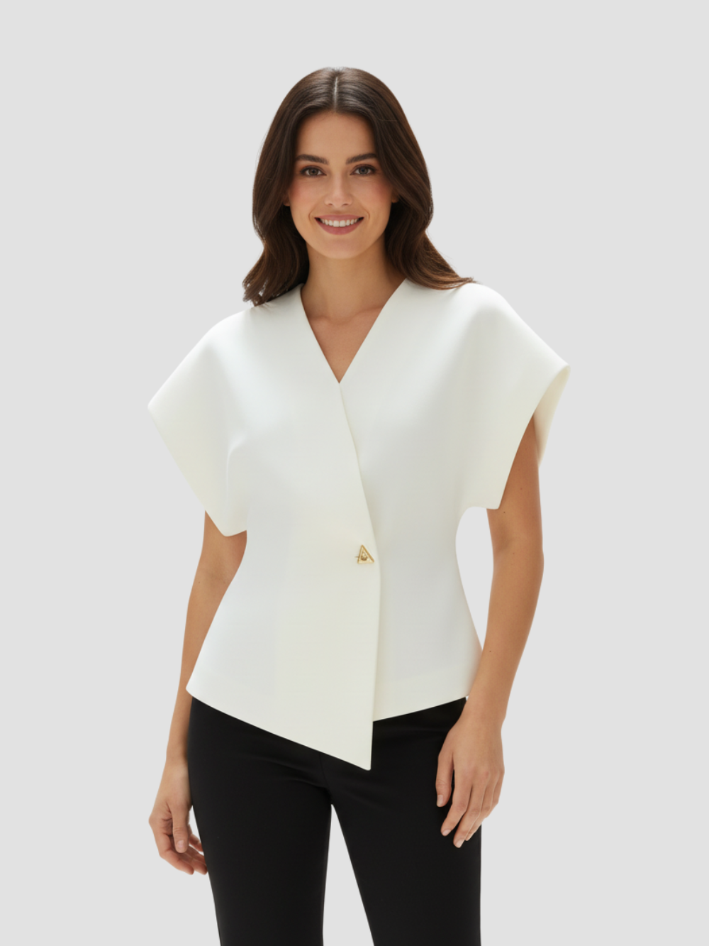 EUDOXIA | DAMSKA BLUZKA Z KREPY – RÓWNOWAGA MIĘDZY WYRAFINOWANIEM A WYGODĄ 0