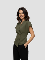 EUDOXIA | DAMSKA BLUZKA Z KREPY – RÓWNOWAGA MIĘDZY WYRAFINOWANIEM A WYGODĄ 10