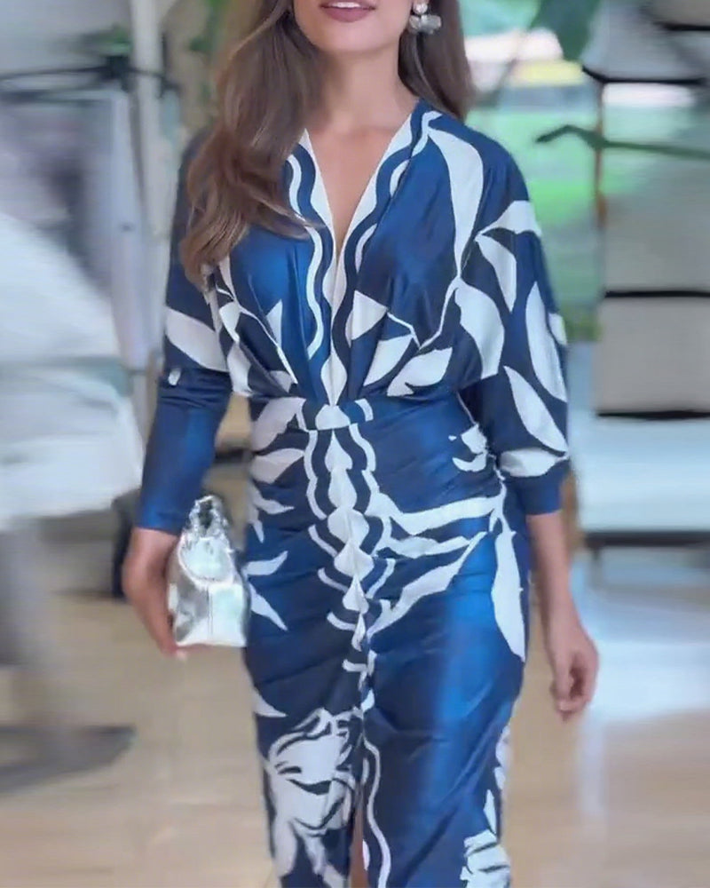 Elegancka, seksowna sukienka z dekoltem w serek 3