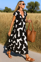 Ellen™ | Sukienka z nadrukiem i dekoltem w serek 1