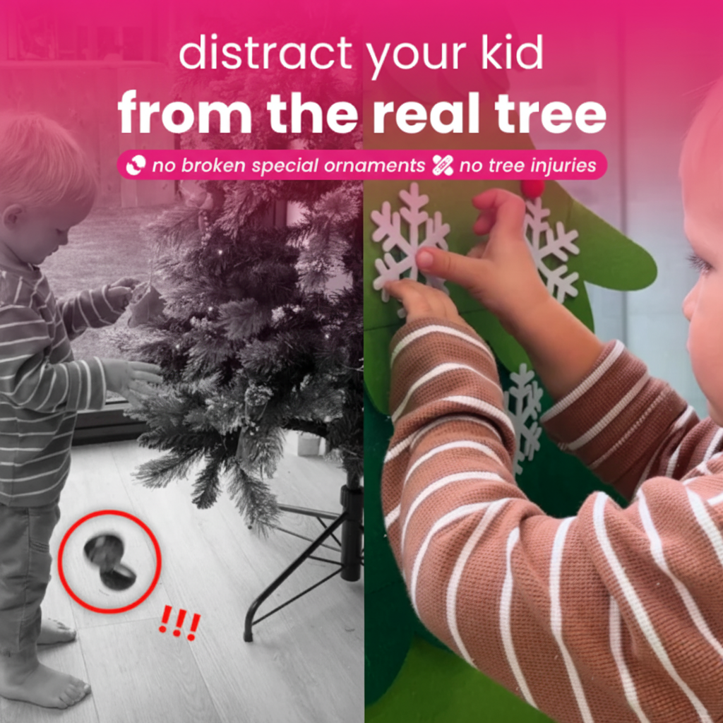 Filcowa choinka z 34 ozdobami – kreatywna, przyjazna dzieciom, przytulna 6