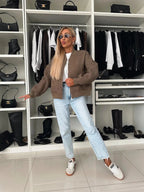 Hazel | Modna damska pikowana kurtka z zamkiem z przodu 6