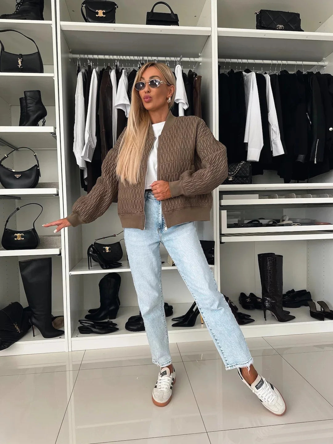 Hazel | Modna damska pikowana kurtka z zamkiem z przodu 6