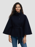 ISALÈNE | PŁASZCZ Z WYSOKIM KOŁNIERZEM – MIEJSKA WYRAFINOWANA STYL I PONADCZASOWY STYL 9