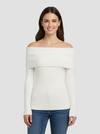 ISANDRA | ASYMETRYCZNY SWETER DAMSKI – SUBTELNA KOBIECOŚĆ I WSPÓŁCZESNY STYL 0