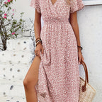 Isabel | Sukienka z dekoltem w serek i swobodnym nadrukiem kwiatowym 5