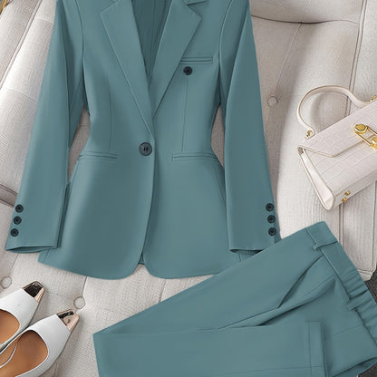 Kobiety biznesowe Kobiety | Ponadczasowy dwuczęściowy zestaw eleganckich występów | Valerie