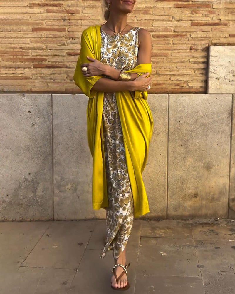 Kombinezon z nadrukiem i nakładką dla kobiet 1