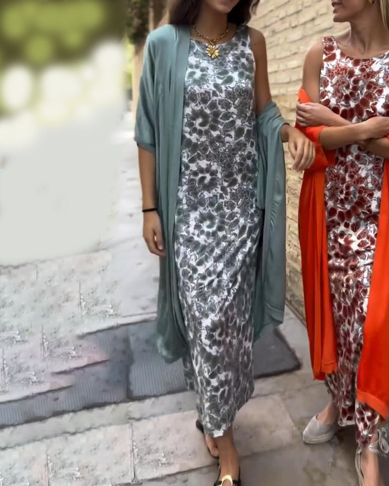 Kombinezon z nadrukiem i nakładką dla kobiet 4