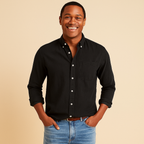 Koszula z długim rękawem dla mężczyzn – wyrafinowana powierzchnia i cienka struktura 4