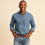 Koszula z długim rękawem dla mężczyzn – wyrafinowana powierzchnia i cienka struktura 9