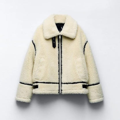 Kurtka Aviator z Imitacji Shearling - Komfort i Styl na Zimę