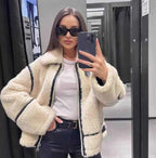 Kurtka Aviator z Imitacji Shearling - Komfort i Styl na Zimę