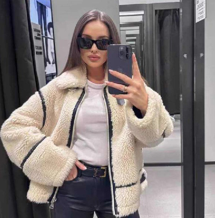 Kurtka Aviator z Imitacji Shearling - Komfort i Styl na Zimę