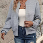 Kurtka bombowca Kobiety | Strukturowany swobodny wygląd na każdą okazję | Svenja