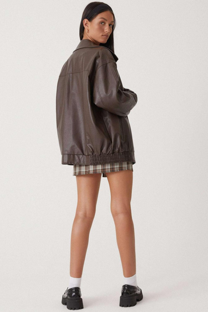 Kurtka damska z zamkiem błyskawicznym w dużym rozmiarze 2