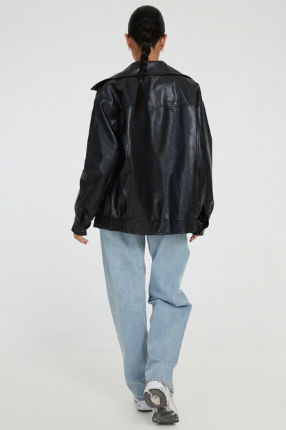 Kurtka damska z zamkiem błyskawicznym w dużym rozmiarze 6