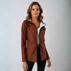 Kurtka parka z kapturem i podszewką dla kobiet 1