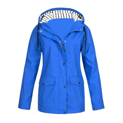 Kurtka przeciwdeszczowa z kapturem dla kobiet 3