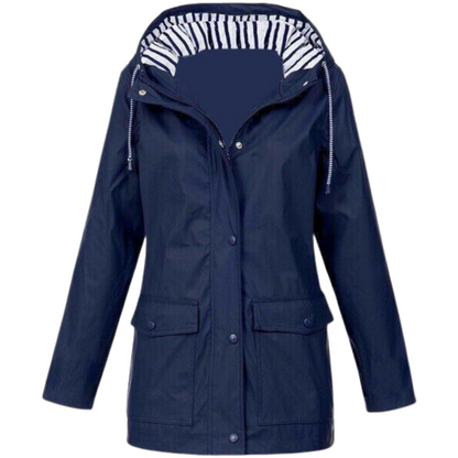 Kurtka przeciwdeszczowa z kapturem dla kobiet 5