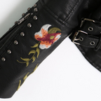 Kurtka z haftowanym zamkiem błyskawicznym i wykończeniem strukturalnym dla kobiet 2