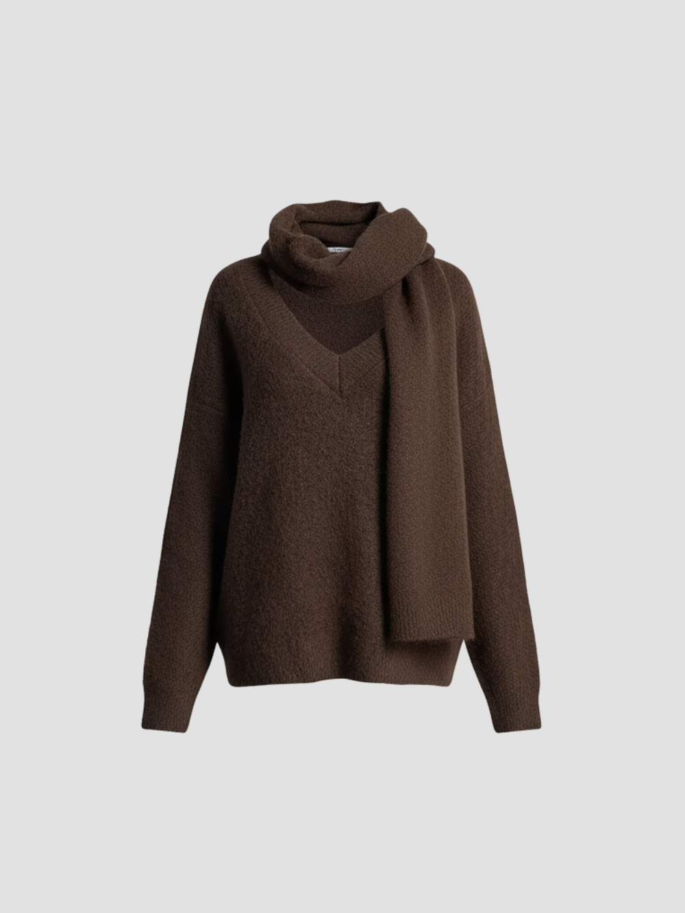 LIRIENNE | SWETER DAMSKI Z SZALIKIEM – WYRAFINOWANY STYL I NATURALNY RUCH POD KOŁDĄ 1