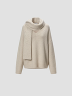 LIRIENNE | SWETER DAMSKI Z SZALIKIEM – WYRAFINOWANY STYL I NATURALNY RUCH POD KOŁDĄ 3