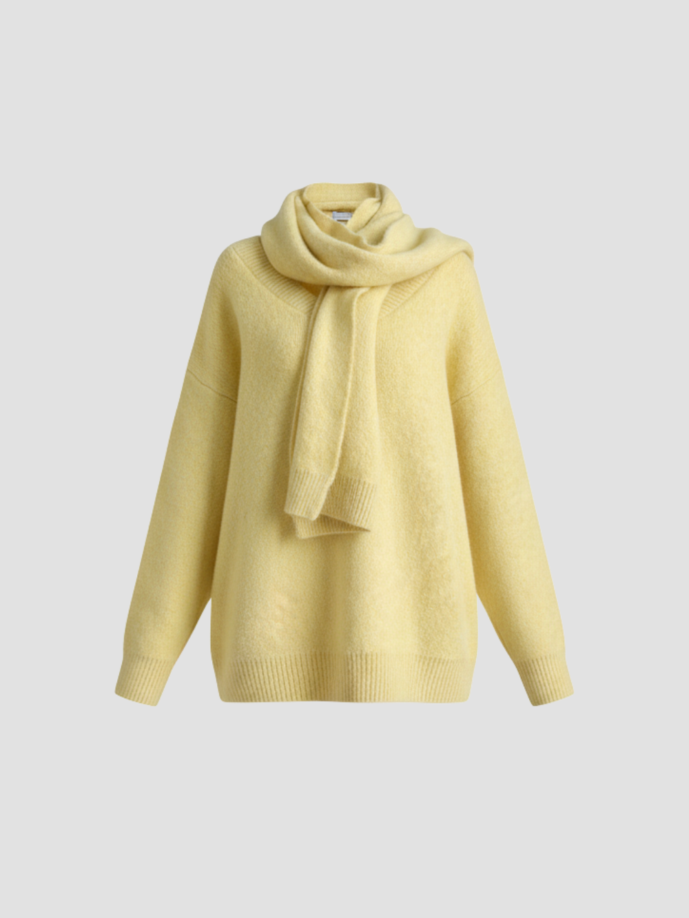 LIRIENNE | SWETER DAMSKI Z SZALIKIEM – WYRAFINOWANY STYL I NATURALNY RUCH POD KOŁDĄ 6