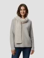 LIRIENNE | SWETER DAMSKI Z SZALIKIEM – WYRAFINOWANY STYL I NATURALNY RUCH POD KOŁDĄ 9