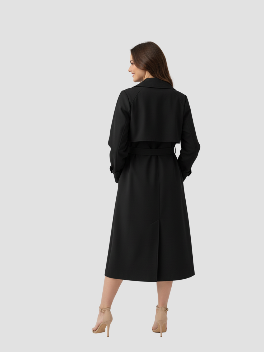 LUCÍA | TRENCZ DAMSKI | PASEK I PONADCZASOWA WYRAFINOWANA STYLIZACJA 2