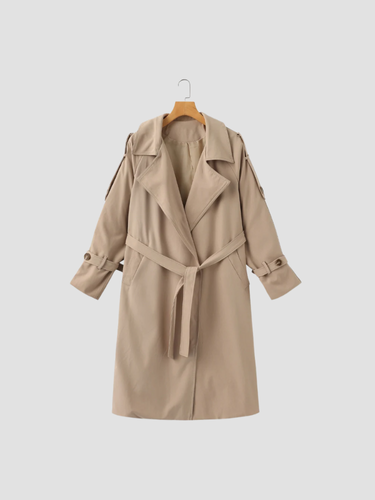 LUCÍA | TRENCZ DAMSKI | PASEK I PONADCZASOWA WYRAFINOWANA STYLIZACJA 4