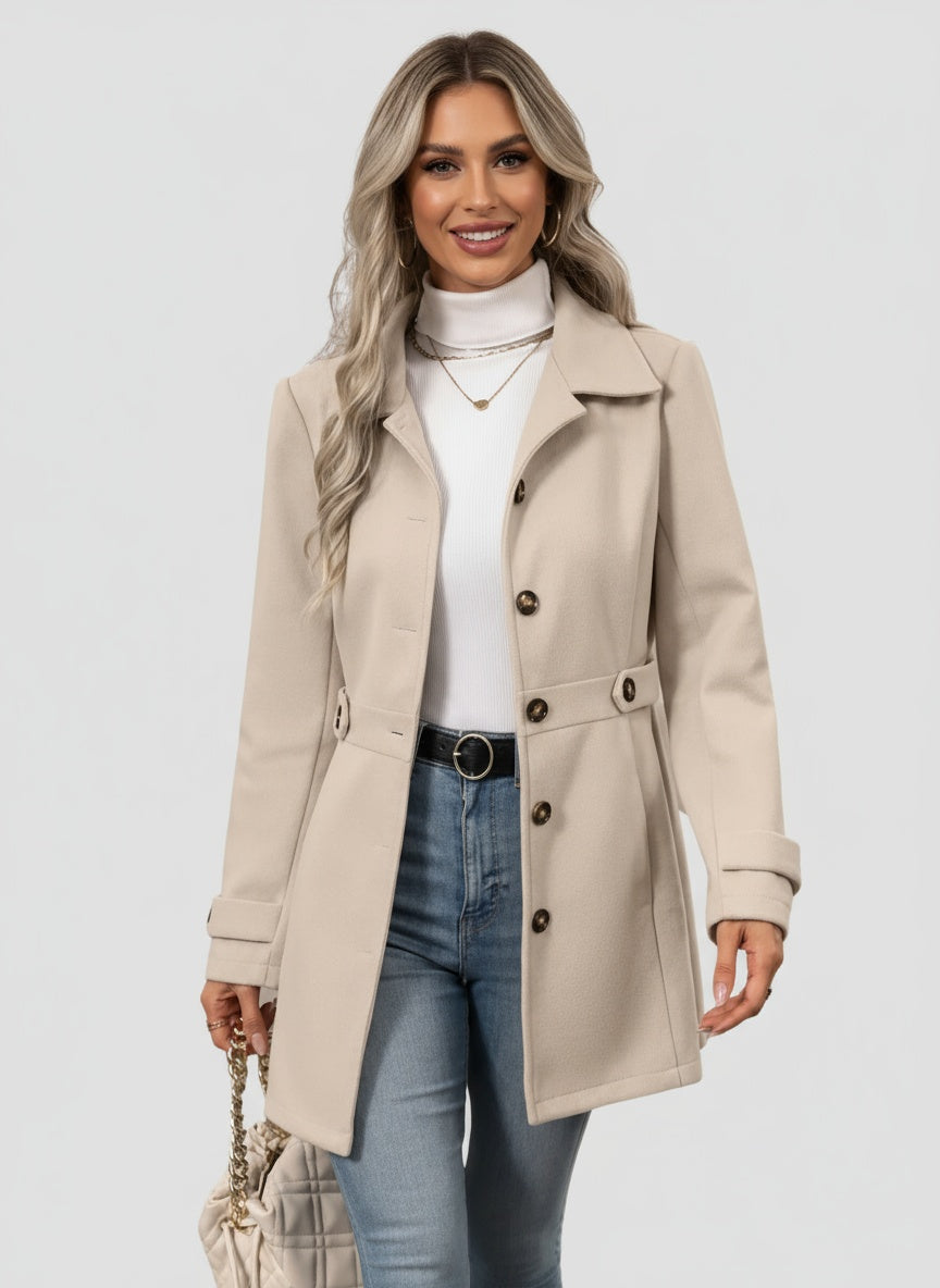 LUNARA | KLASYCZNY PŁASZCZ DAMSKI – NOWOCZESNOŚĆ, PEWNOŚĆ SIEBIE I TRWAŁY STYL 0