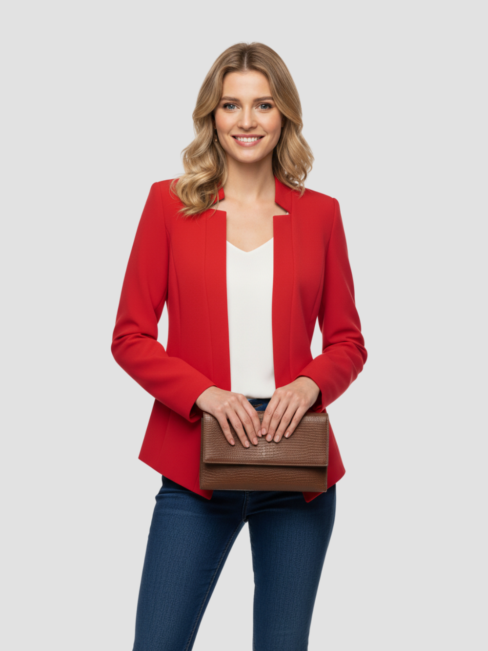 LYNAVERA | MARYNARKA DAMSKA Z OTWARTYM SZYI – NOWOCZESNA ELEGANCJA I WSZECHSTRONNOŚĆ NA CO DZIEŃ 14