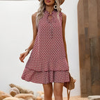 Linda™ | Elegancka sukienka bez rękawów z dekoltem w serek 2